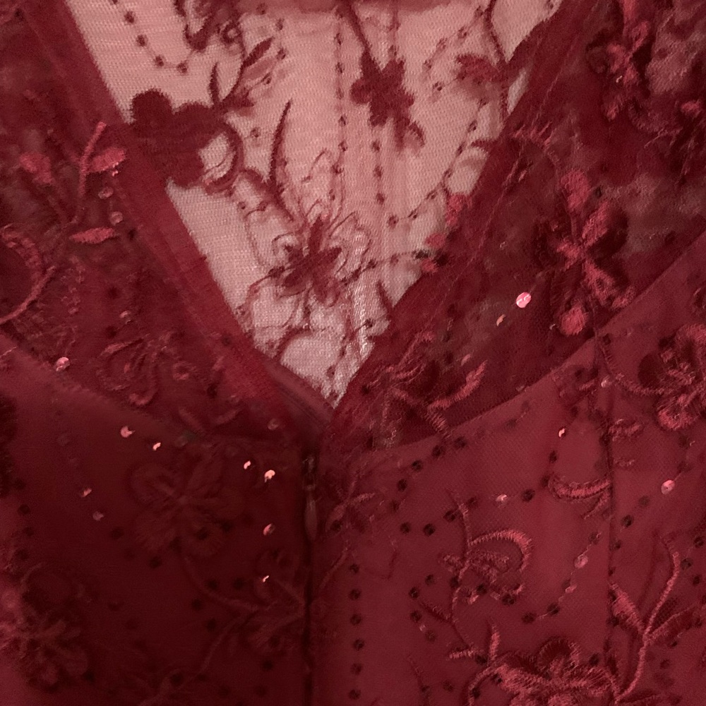Beautiful Red/Burgundy lace dress ♥️ - Picture 6 of 10
